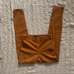 RUST COLORED H&M HIGH WAISTED SKINNY DRESS PANTS